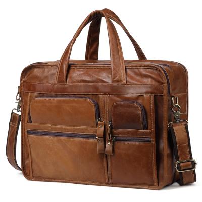 China Briefcase For Mens 9913 Mens Genuine Leather Bag For Business for sale