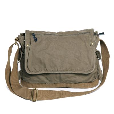 China 0604 Canvas Drop Shipping Shoulder Bag Canvas Men Messenger Bag School Bag for sale