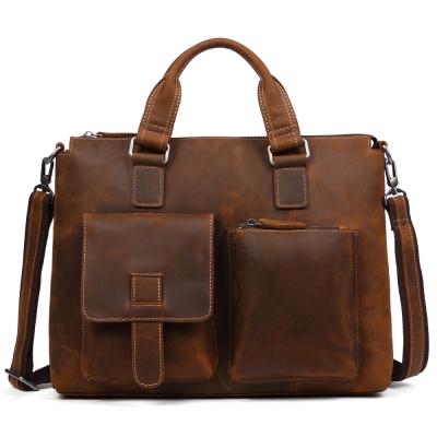 China Laptop bag for men B260 business leather bag premium quality briefcase man bag for men laptop leather bag for sale