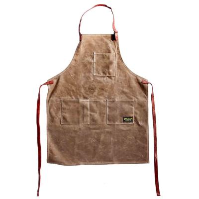 China Apron Waxed Heavy Canvas Carpenter Heavy Duty Cleaning Painter Craftsman Apron for sale