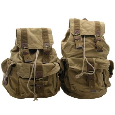 China No New Fashion Mens Womens Vintage Canvas Rucksack Unisex Backpack for sale