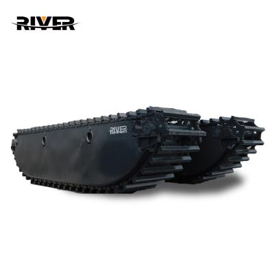 China Excavator Attachment High Working Efficiency 20ton Swamp Buggy Excavator RIVER200 Amphibious Excavator With Pontoon For Sale for sale