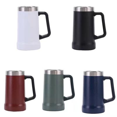 China MYT 750ml high grade disposable double wall stainless steel water bottle vacuum flask&thermoses beer mug for sale