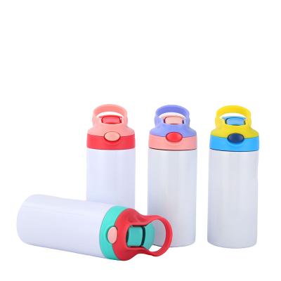 China MYT Hot Sale 350Ml Viable Double Wall Stainless Steel Vacuum Insulated Sublimation Kids Water Bottle With Bounce Lids And Straw for sale