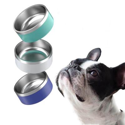 China MYT Wholesale Automatic Pet Feeding Bowl Stainless Steel Dog Bowl 32oz Eco-friendly Non-slip 64oz for sale