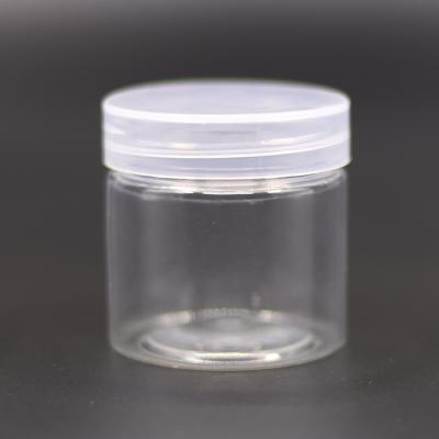 China Plastic Cans Say Wide Transparent Right Side Glass Lipstick Storage Bottle 100ml 200ml Jar With Metal Lid for sale