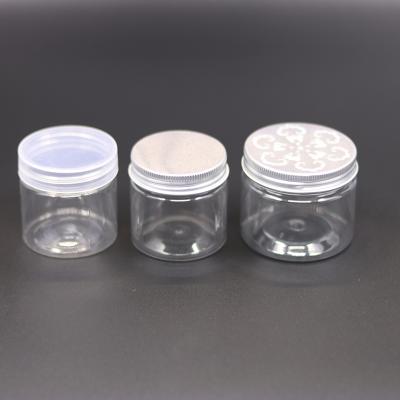 China Plastic Boxes Wholesale Multi-size Pet Container Food Boxes Nut Easy Open Biscuit Plastic Lid Jar for sale