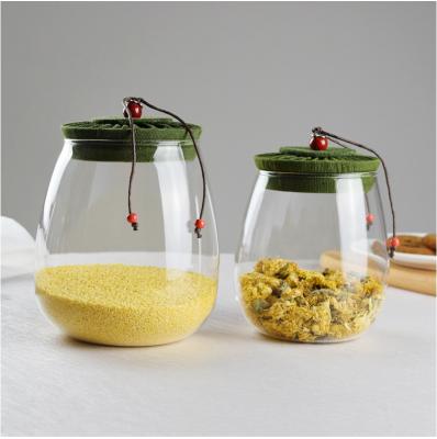 China Spherical storage tank processing storage tank custom glass high borosilicon fabric creative spherical kitchen tea canisters for sale