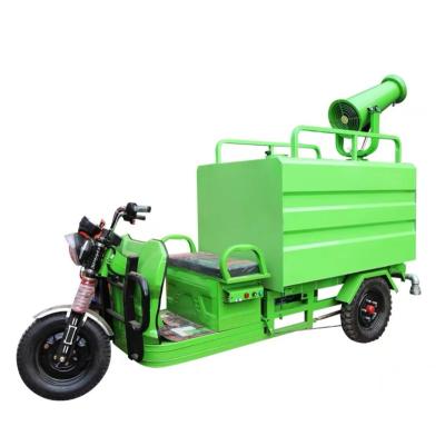 China Hotels New Energy Fog Gun Car Electric Three Wheel Sprinkler Site With Small Dust Removal for sale