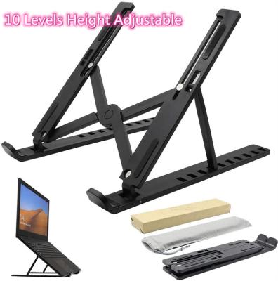 China Factory Ship Laptop or Tablet N3 Laptop Bracket Single Folding ABS Plastic Portable All-in-One Multifunctional Laptop Stand for sale