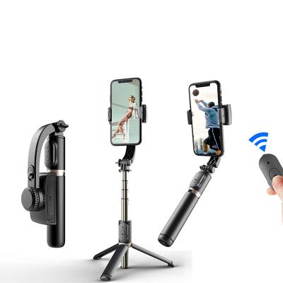 China New Design Q08 Handheld Selfie Gimbal Tripod Stabilizer Selfie Stick Single-Axis Wireless Remote Stabilizer Handheld Anti-shake For Smartphone for sale