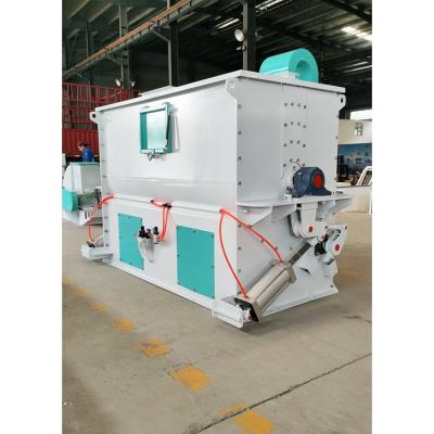 China Powder Rabbit Poultry Feed Ribbon Powder Single Shaft Mixer For Forage for sale