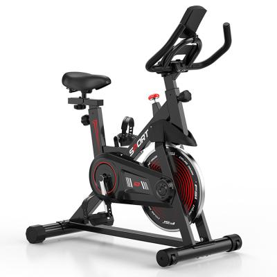 China 2021 Professional Custom Logo Exercise Fitness Bike Magnetic Cycling Indoor Rotation Bike With Screen for sale