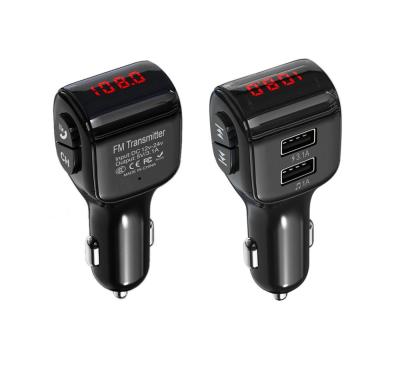 China Wholesale High Quality BT 5.0 Mobile Phone Mini A01 Car Charging FM Transmitter USB Charger 5V/3.1A With Dual USB Charging Ports for sale