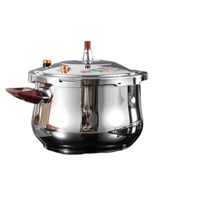 China High Quality Newcomer Sustainable 5.5 Liter Stainless Steel Gas Pressure Cooker Doubles Multi Function As Steamer With Glass Lid for sale