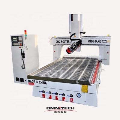 China Professional Building Material Shops Spindle CNC Engraving Cutoff Router With 180 Degree Rotating Head for sale