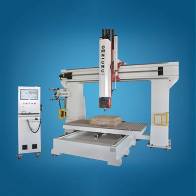 China Building Material Shops 5 Axis CNC Engraving Machine With 360 Rotated Axis for sale