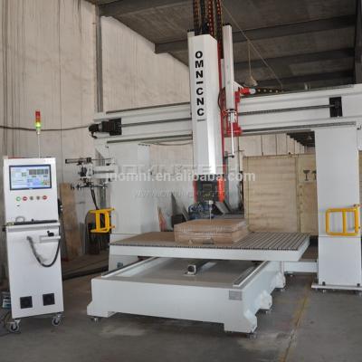 China Building Material Shops Hot Sale 5 Axis 3d Stone Carving CNC Router 1224 for sale