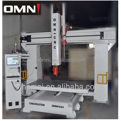 China Extra Heavy Duty Welded Cheap Steel Frame 5 Axis CNC Machine For Sale 1200*2500mm for sale