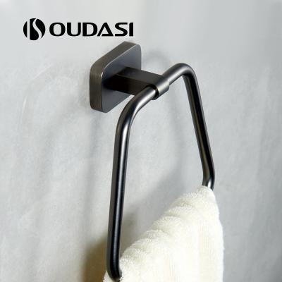 China Fashion Towel Ring Hand Towel Holder For Bathroom Simple Hand Bathroom Hardware Round for sale