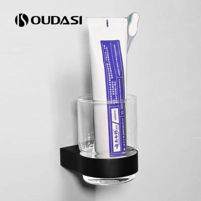 China Fashion Design Homemade Bathroom Toothbrush Holder With Single Tumbler Cup Hanger Holder for sale