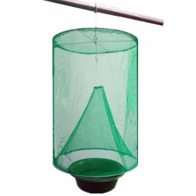 China Viable Portable Folding Park Environmental Outdoor Farm Hanging Insect Zapper Net Green Net Effective Fly Trap for sale