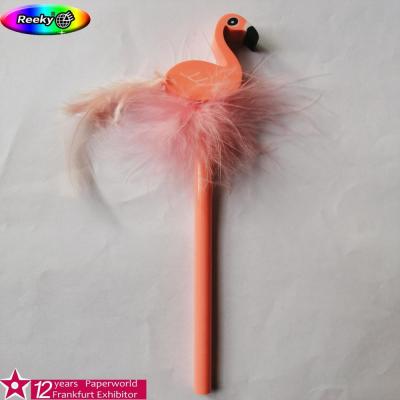 China Promotional Pencil Flamingo Pencil Children Gift Creative Rubber Pencil for sale