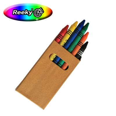 China Smooth Drawing High Quality Wax Crayons With Paper Box Crayons Set for sale