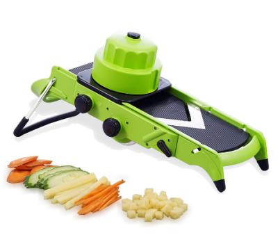 China Viable Mandoline Adjustable Manual Frozen Slicer Watermelon Meat Vegetable Instruments Kitchen Cutter for sale