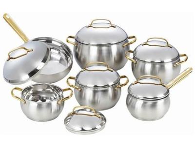 China CKW-1 12pcs High Quality Non-Stick Stainless Steel Induction Cookware Set for sale