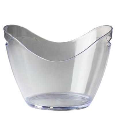 China Wholesale New Design Viable Cooler Customized Acrylic Plastic Beer Ice Bucket for sale