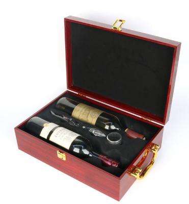 China Viable Hot Selling High Quality Gift Chess Design 2 Bottle Wine Bottle Wine Box for sale