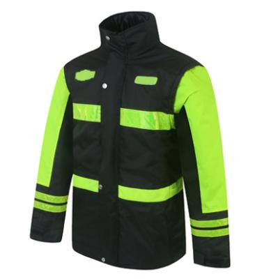 China Water Render Hi Vis Viz Jacket High Visibility Resistant Reflective Workwear Safety Winter for sale