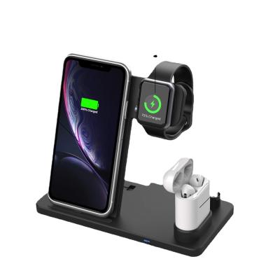 China Mobile phone source factory wholesale four-in-one multi-functional wireless fast charger wireless charger for sale