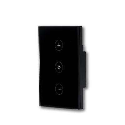 China US 110V 220V smart dimming home wall light touch sensor standard remote control switch app tuya switch touch ABS WIFI flame retardant material switch for sale