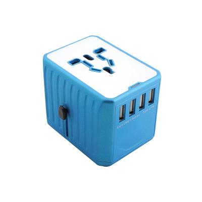 China Industrial New Plug Converter Multifunctional Charging Converter 4USB For Overseas Travel for sale