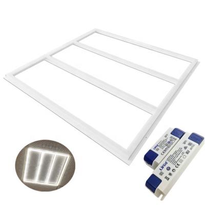 China Modern Slim Surfaces Square 2*2ft 64w Led Flat Ceiling Grill Panel Light for sale