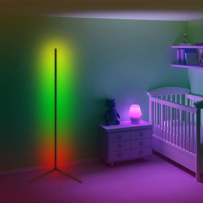 China Modern Chinese Stand Led Floor Lamp Decor Bedroom Adjustable Remote Control Modern Minimalist Led RGB Floor Lamp for sale