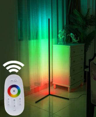 China Modern Modern Bedroom Graphite Simple RGB Floor Lamp Standing Led And Modern Color Changing Smalles Corner Led Floor Lamp Minimal Standing for sale