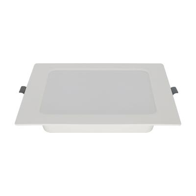 China High Power 15w Modern Ultra Thin Square Plastic Backlit Ceiling Panel Led Light Housing for sale