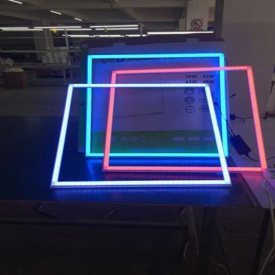 China Minimalist Desk RGB Square Light 600X600 Led Light Panel 24W for sale