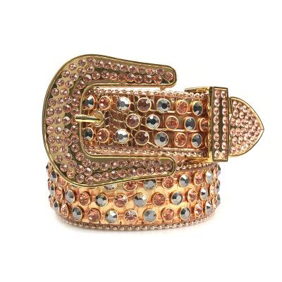 China PU (more > > please contact us) Ladies PU Fashion Waist Rhinestone Belt In Butterfly Shape Design Luxury Buckle With Rhinestones Inlayed for sale