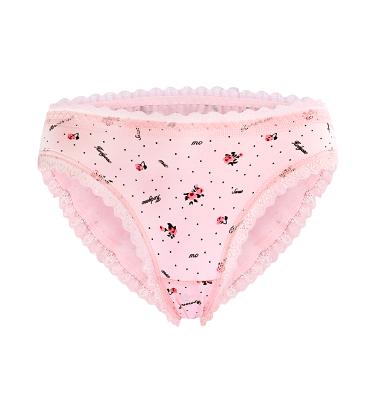 China Girls Briefs Panties Girls Underwear Cotton Print Lace Antibacterial Custom Printed Preteen Briefs for sale