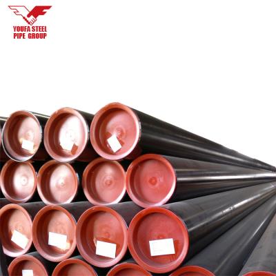 China Fluid Pipe MS ERW Carbon Steel Pipe ERW Welded Steel Pipe / Tube Black Black ASTM A53 / A106 GR.B for sale