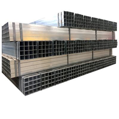 China Structure pipe gi square tube pre galvanized 0.7 square thick and rectangular steel tube for sale