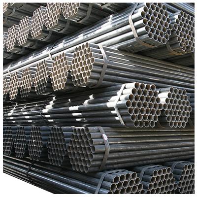 China Structure Pipe Black Welded DN40 1.5 Inch Scaffolding ERW 1 1/2