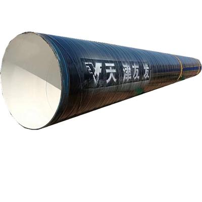 China Gas pipe Tianjin Youfa spiral welded steel pipe with 3PE liner for gas and oil ssaw steel pipe for sale