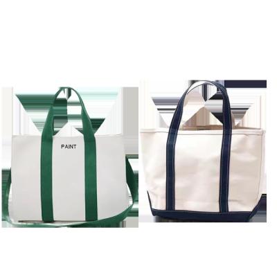 China Reusable Customized Printing Logo Tote Shopping Bag With Zipper And Pocket For School And Work Travel for sale