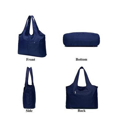 China Custom 100% Logo Women Bags 100% Nylon Ladies Customer Handbags Waterproof Nylon Tote Bag for sale