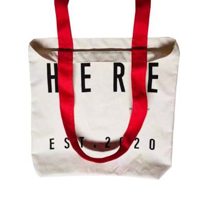 China Eco - Friendly No MOQ Reusable Custom Tote Shopping Bags Cotton Canvas Bag for sale